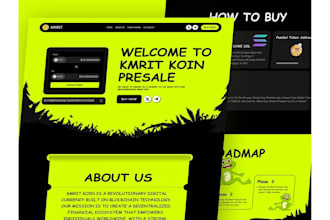 build cryptocurrency ico token memecoin presale launch website blockchain