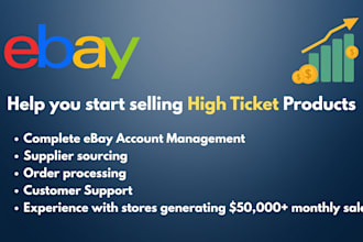 help you start selling high ticket products on your ebay store