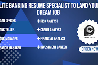 write an elite banking resume and financial cv