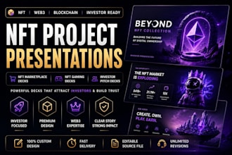 design nft project presentations nft marketplace decks nft gaming decks