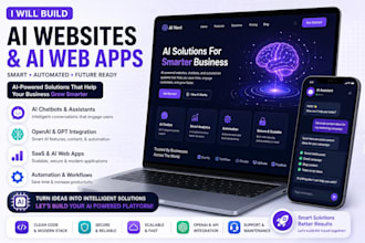 build ai website chatbot saas automation business web app