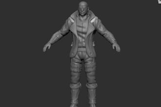 convert 2d to 3d model and sculpt figurines for stl 3mf