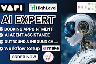 n8n ai agent gohighlevel voice ai vapi ai calling agent vapi ai agent make com
