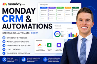 build your monday com CRM and automations