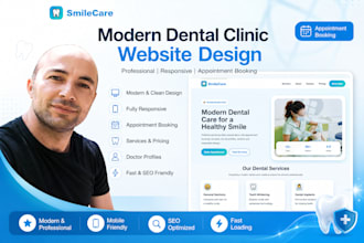 design a modern dental clinic website