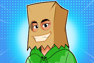 draw a cartoon profile picture or avatar