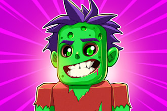 draw custom cartoon pfp avatar logo or profile picture