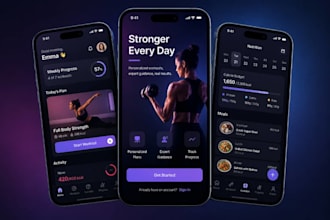 design modern mobile app ui ux for ios and android
