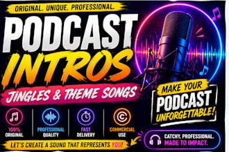 create an intro music jingle for your podcast or youtube