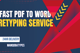retype PDF or scanned documentsinto word fast