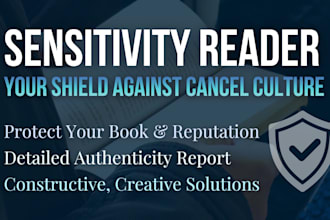 sensitivity read your book for authentic representation