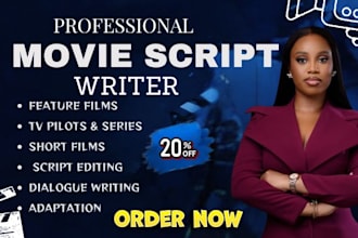 script write your tv series, screenplay, movie script