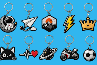 design 3d keychain, 3d lightbox or coaster from image logo or text in stl, 3mf
