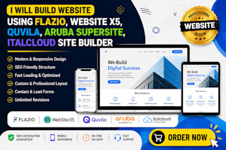 build website flazio website x5 quvila aruba supersite  italcloud  site builder