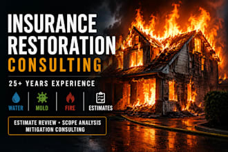 review your insurance restoration estimate for missing items