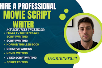 write a captivating screenplay and movie script for films