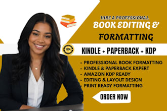 do book editing book formatting copy and line editing amazon KDP and proofread