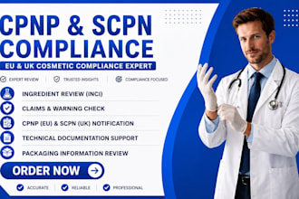 register your cosmetics on cpnp and scpn for eu and UK compliance