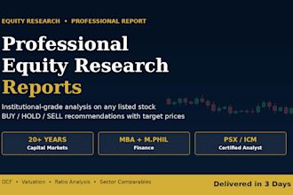 write a professional equity research report on any stock