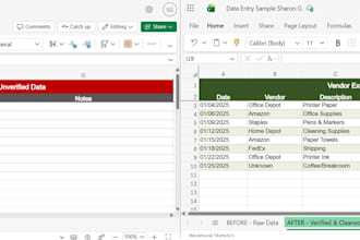 do accurate data entry and verification