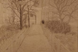 make a pencil sketch of objects or scenery of your choice