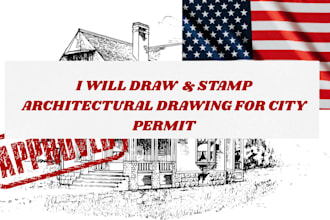 draw architectural drawing, engineering drawing mep for city permit