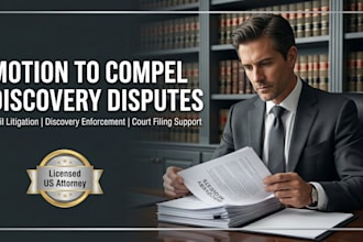 draft a motion to compel and discovery dispute motions for litigation