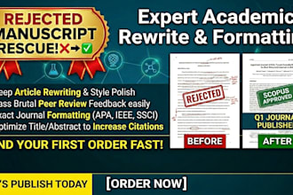 rewrite and format your research article for scopus indexed journal