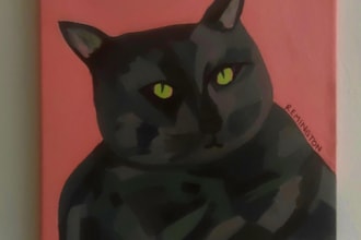 paint a pop art pet portrait