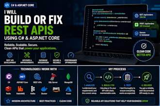 build or fix rest apis using aspnet core