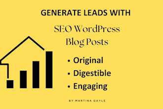 write real estate SEO wordpress blog posts