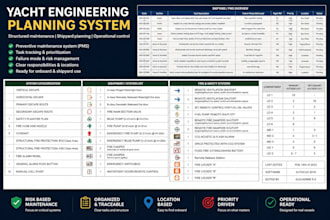 build technical maintenance systems for yachts and vessels
