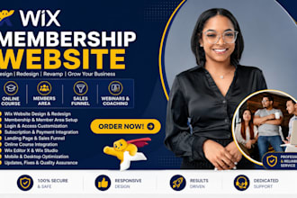 design wix membership website wix redesign and login membership area website