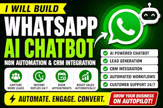 build whatsapp ai chatbot cloud api ghl n8n ai agent for customer services sales
