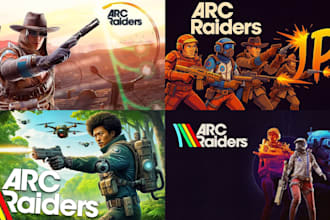 design attractive clickbait arc raiders thumbnails