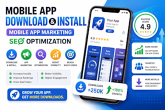 do mobile app promotion install, app rating review ,mobile app marketing, ios
