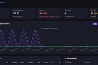 build you a prediction market portfolio tracker for kalshi or polymarket