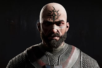 create a realistic 3d characters for your games and films, metahuman character
