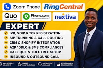 setup ringcentral twilio ivr a2p 10dlc nextiva aircall quo zoom phone autodialer