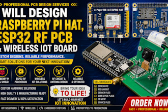 design raspberry pi hat rf pcb and wireless iot board