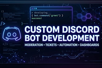 create or edit a custom discord bot using javascript or python