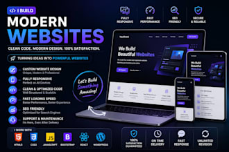 build modern website for you