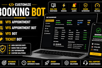 customize booking bot,vfs appointment,vfs appointment bot,vfs bot,ticket bot