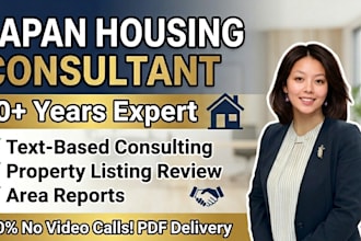 provide expert text advice and reports for renting an apartment in japan