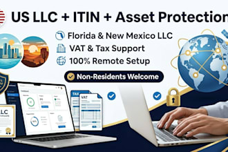 register a florida or mexico llc with vat itd, and asset protection trust