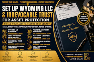 set up wyoming llc and irrevocable trust for asset protection