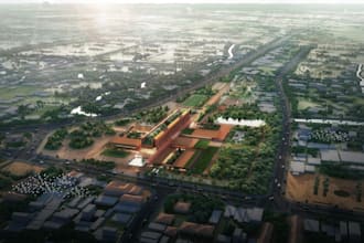 remodel architectural landscape birdeye rendering, site layout,urban masterplan