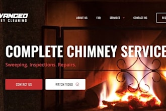 design wix chimney cleaning website chimney sweep company website