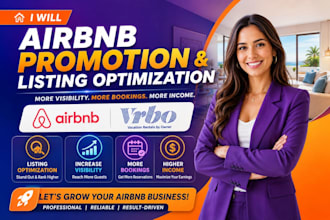 do airbnb marketing promotion research, hotel bookings vrbo listing optimization