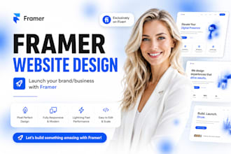 design a custom framer website, framer web design, and framer website design